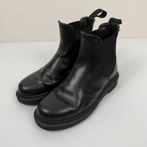Dr. Martens Mono Black Smooth Leather Chelsea Boots Womens 8 Mens 7 No Insole